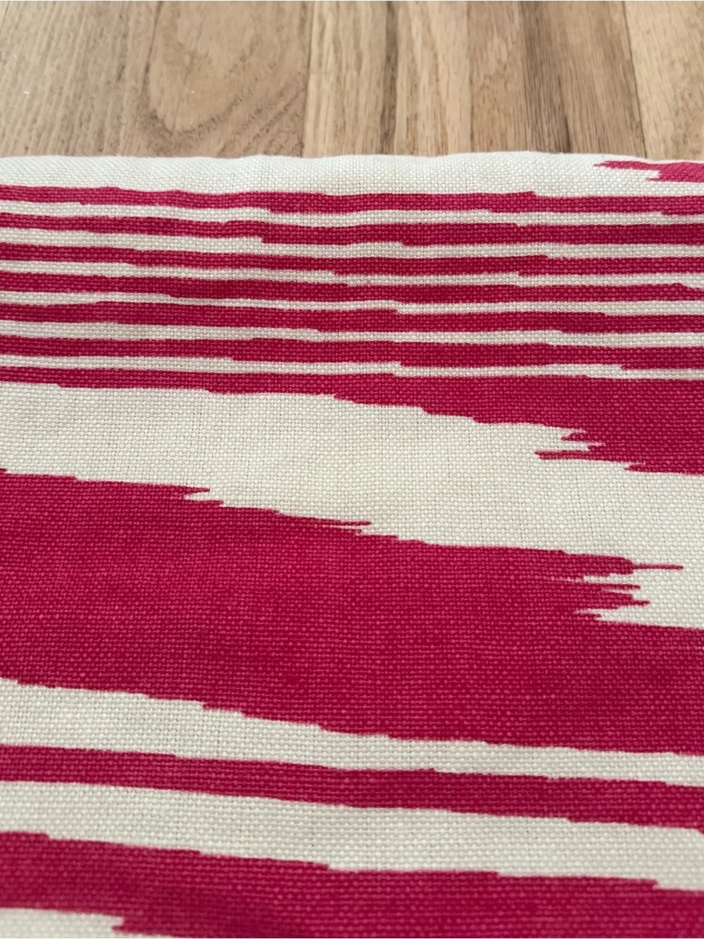 Missoni Home Neuss 100% Linen Pink Fuchsia Throw Accent Pillow Cover Cushion